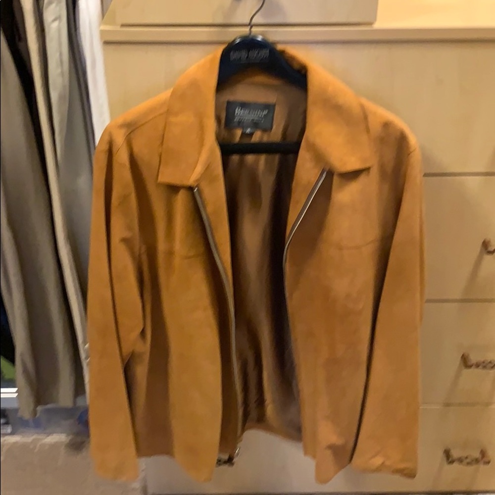 Men’s Bernini light weight suede leather jacket